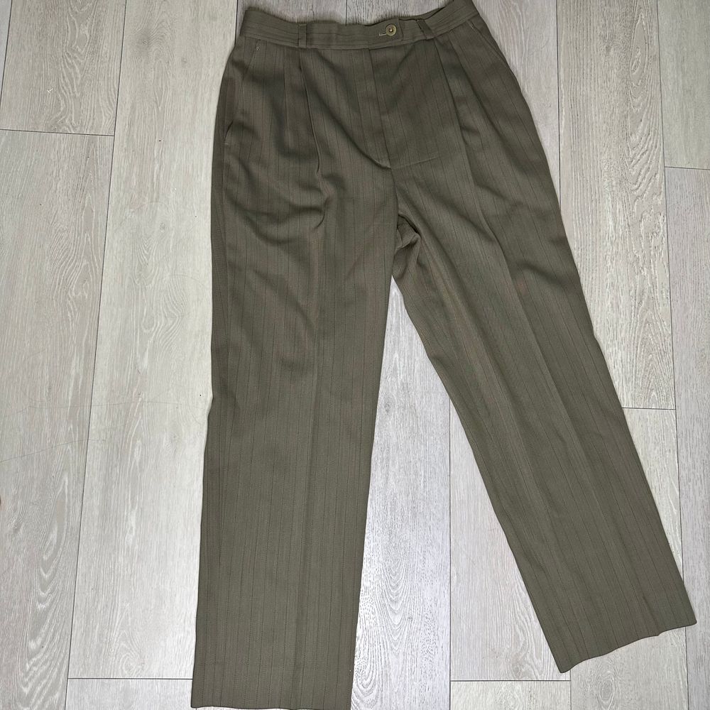 Vintage Bernard‎ zins saks fifth ave women's wool slacks trousers brown size 14